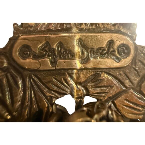 Stephen Dweck multi-12 strand pink & blue Beaded Statement Necklace bronze metal - Picture 11 of 11